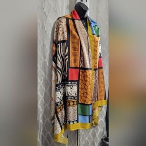 Kollie More | 100% Viscose Scarf | Lightweight & Stylish Scarf | Abstract